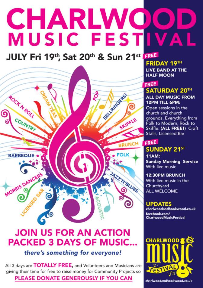 music festival in Charlwood 2019